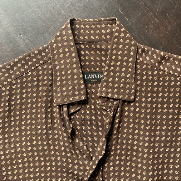 Vintage 1970s Lanvin dress shirt, size small - Picture 4 of 13